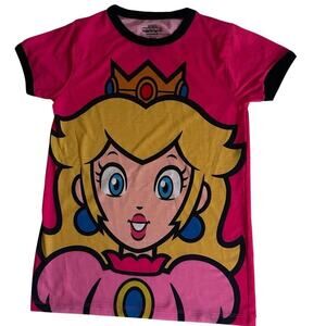SUPER MARIO NINTENDO WORLD UNIVERSAL STUDIOS T-SHIRT PRINCESS PEACH SZ XS GAMER